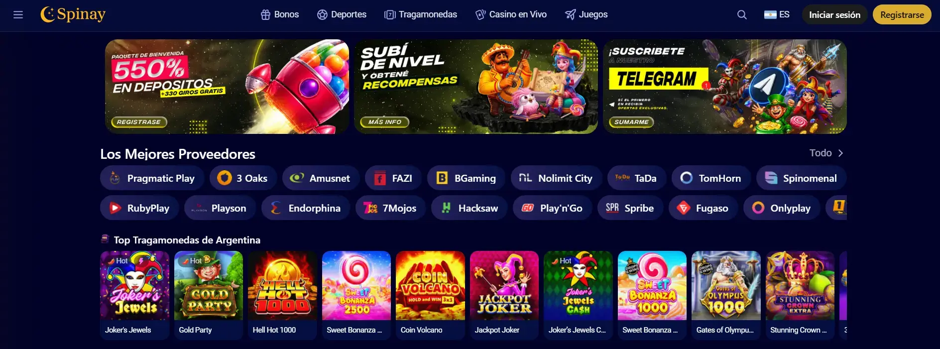 Spinay Casino – Juegos online, promociones y acceso móvil image 1