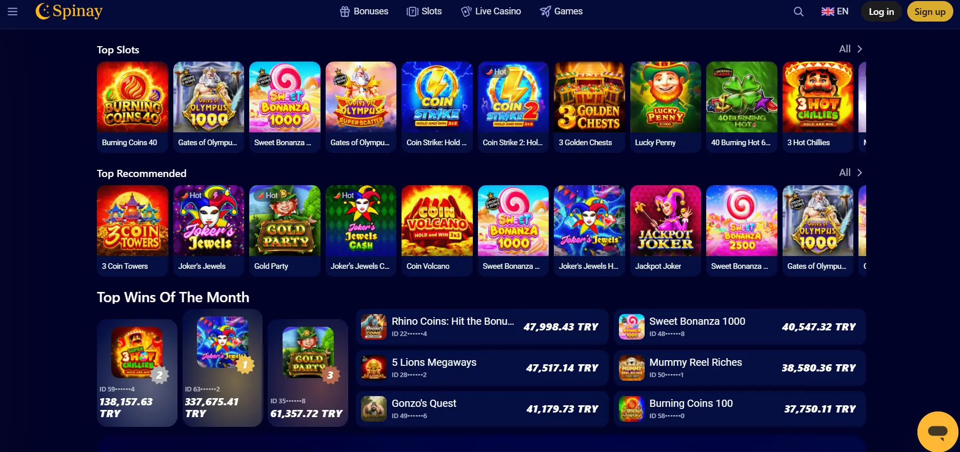 Spinay Casino – Juegos online, promociones y acceso móvil image 3